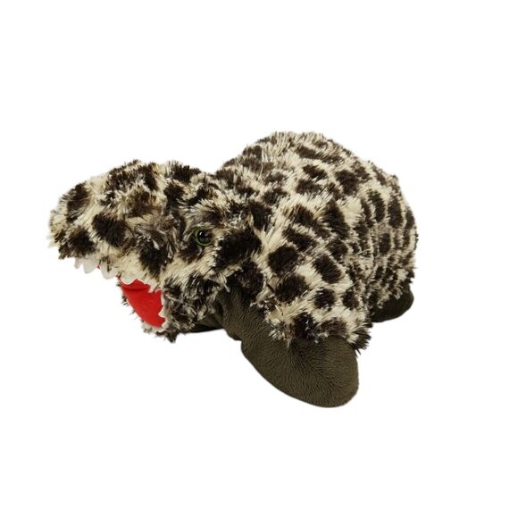 Pillow Pets Pee Wees Rexy T Rex Plush Brown Spotted Stuffed Animal Toy - Picture 1 of 11
